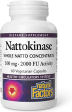 Natural Factors Nattokinasa 100mg – 60 Cápsulas Vegetales