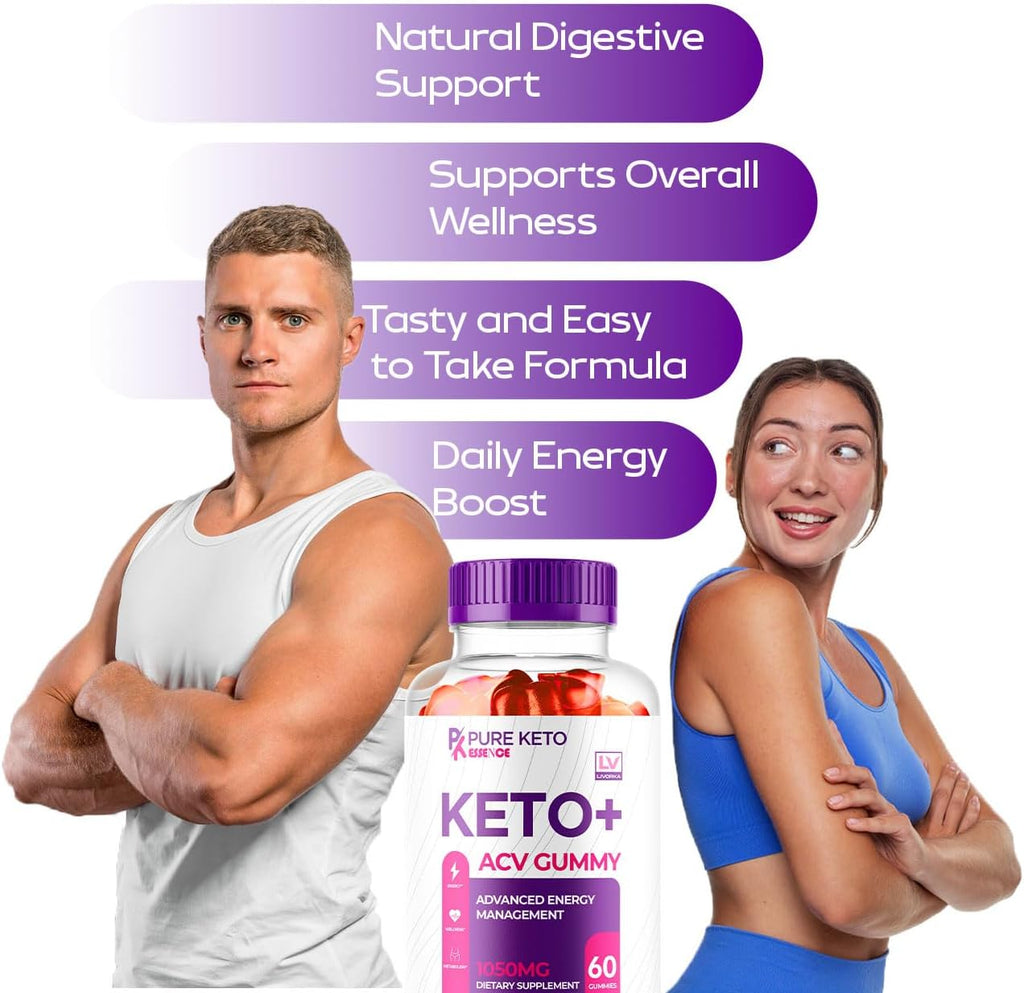 (3 Pack) Pure Keto Essence Keto ACV Gummies, 180 Gominolas