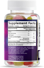 Gominolas de Ácido Fólico para Mujeres - Folato 785 mcg - Vitaminas Prenatales - 60 Gominolas