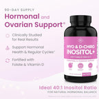 Optify Myo-Inositol & D-Chiro Inositol 40:1 con Folato y Vitamina D | 360 Cápsulas