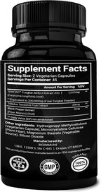 BioImmune Longjack Tongkat Ali Ultra Concentrado Extracto Purificado - 60 Cápsulas