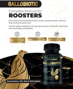 VITOFARMA Gallobiotic Multivitamínico Natural para Gallos y Gallinas, 100 Comprimidos