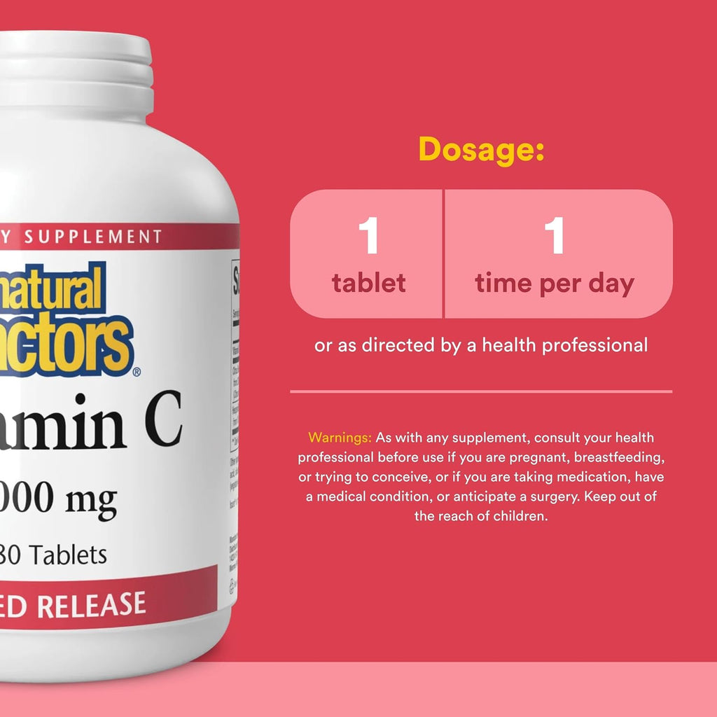 Vitamina C de Liberación Prolongada 1000 mg – Natural Factors