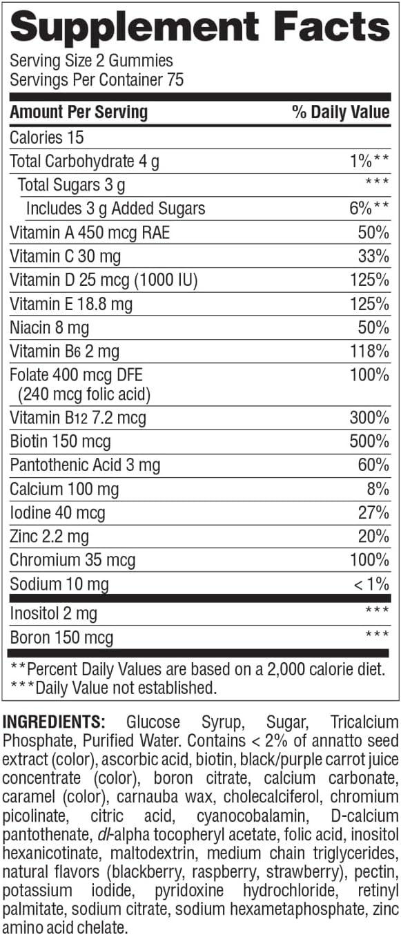 Nature's Wonder Women's Multivitamin Gummies - Gominolas Multivitamínicas para Mujeres, 150 unidades