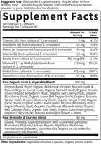 Garden of Life Complejo B - 60 Cápsulas Veganas, Alta Potencia para Energía y Metabolismo