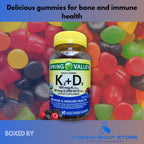 Vitamina D3 y K2 Gominolas 2000 UI + 100 mcg - 60 Gominolas Vegetarianas