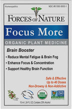 Focus More de Forces of Nature - Tintura Sublingual Orgánica para el Apoyo Cognitivo