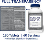The Vitamin Shoppe Ultimate Man 50+ Multivitamínico - 180 comprimidos