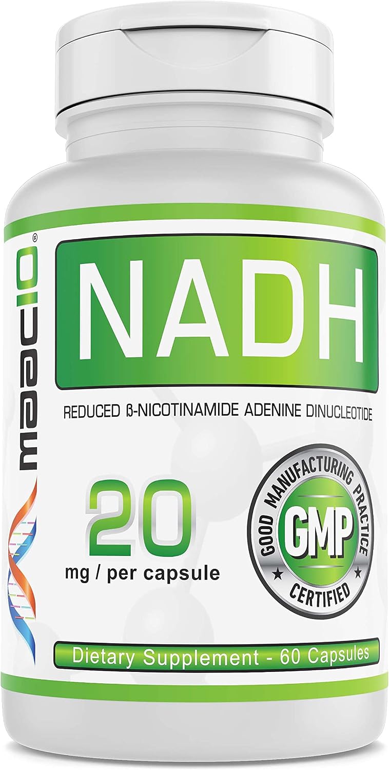 MAAC10 NADH 20 mg, 60 Cápsulas – Energía y Longevidad
