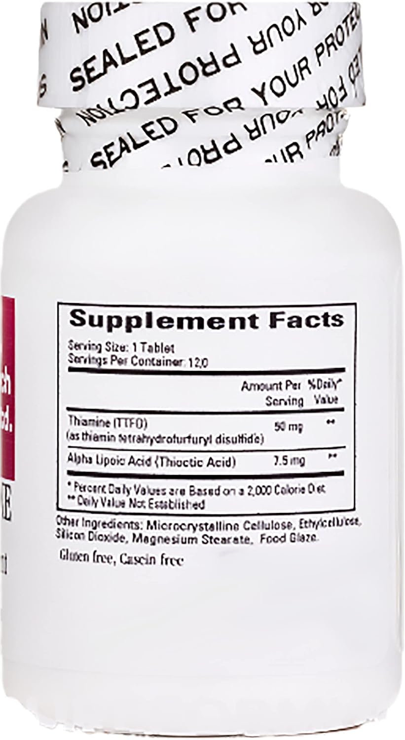 Cardiovascular Research Lipothiamine B Suplemento 240 Comprimidos - Vitamina B1 con Ácido Alfa Lipoico - 2 x 120