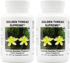 Supreme Nutrition Golden Thread Supreme, 60 Pure Coptis Chinensis Vegetarian Capsules (Pack of 2)