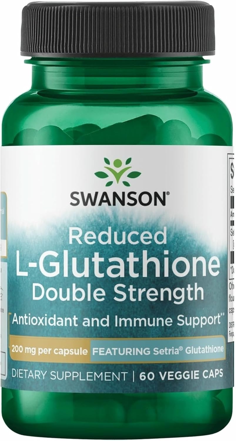 Swanson L-Glutatión 200 mg, 60 Cápsulas Veganas