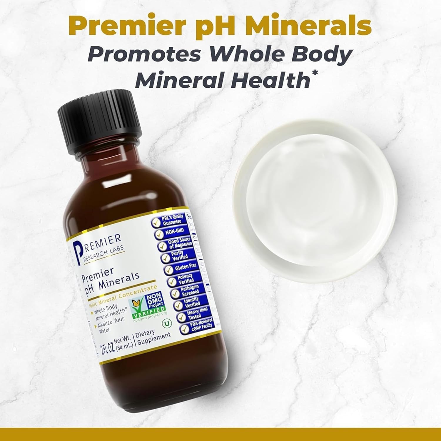 Premier Research Labs Premier pH Minerals - Gotas de Minerales Traza y Magnesio - 60 ml