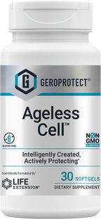 Life Extension GEROPROTECT® Ageless Cell™ – Salud Celular, Vitamina E, NAC, Té Verde, 30 Cápsulas Blandas