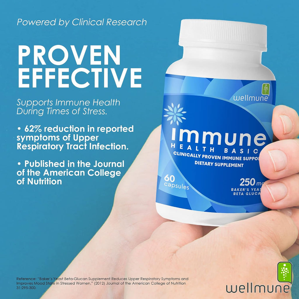 Immune Health Basics Ultra Strength Immunity - Beta-Glucano 250 mg - 60 Cápsulas