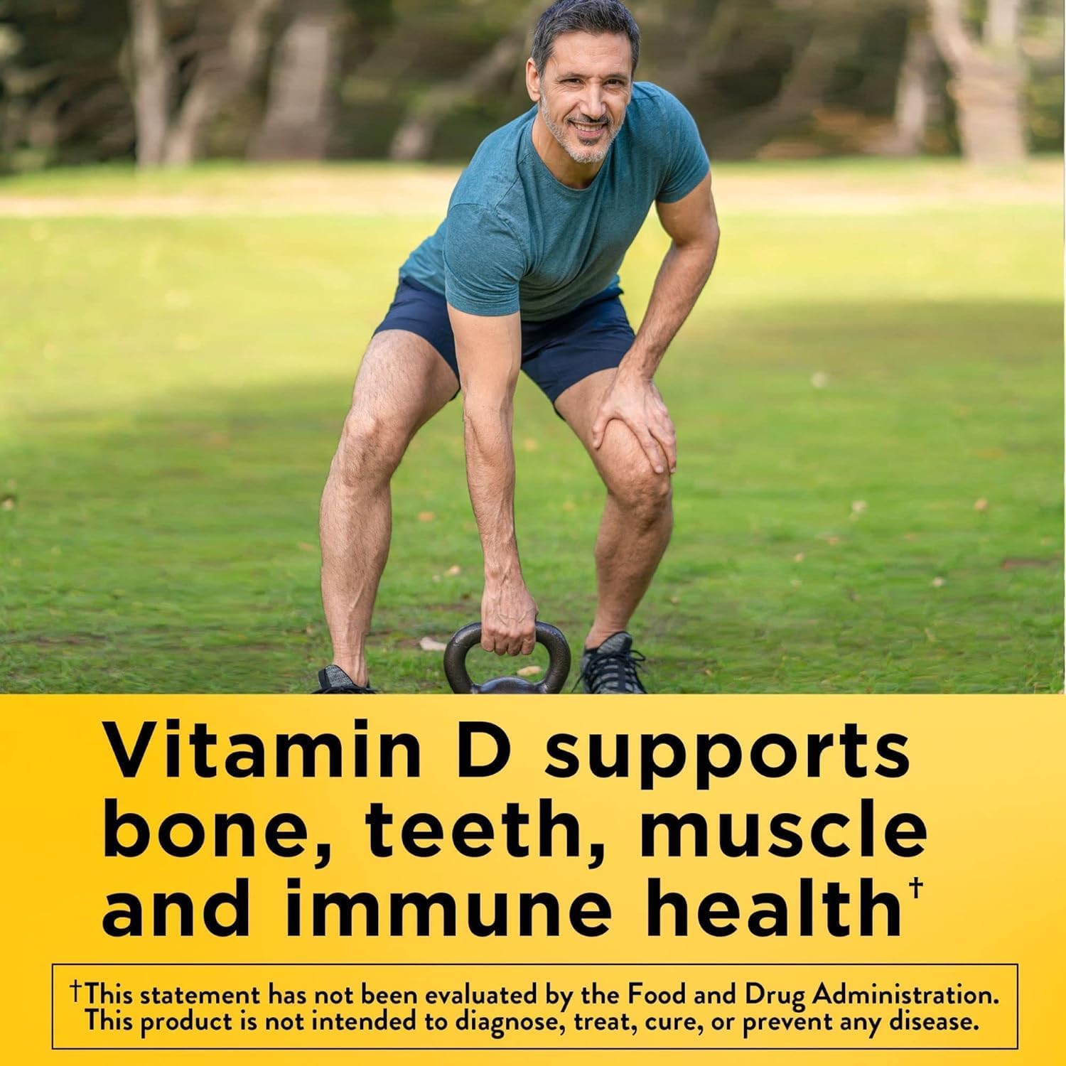 Nature Made Vitamina D3 + K2, 5000 UI (125 mcg) de Vitamina D, 100 mcg de Vitamina K2, 60 Cápsulas Blandas (Pack de 2)