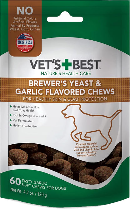 Vet's Best Snacks Masticables con Levadura – Levadura de cerveza: Rica en vitaminas del grupo B, minerales y – Image 1