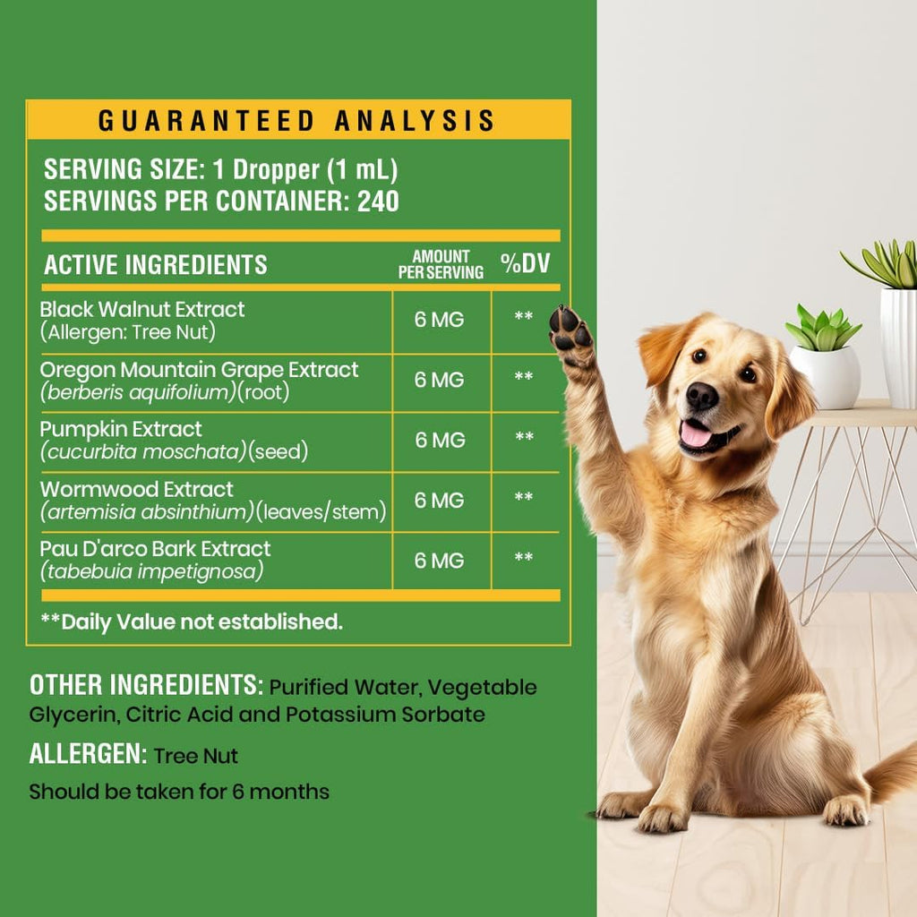 Special Breed Defensa Intestinal Natural para Perros - Suplemento Herbal con Artemisa, Nogal Negro y Probióticos - 236 ml