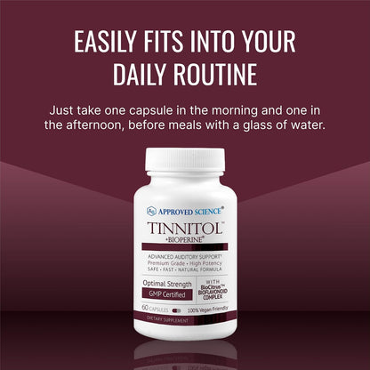 Approved Science Tinnitol – Suplemento de Bioflavonoides para la Salud Auditiva, 60 Cápsulas – Image 6