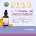 MaryRuth's Multivitamínico para Niños Pequeños | Vitaminas A C D E B6 B12 Zinc | Crecimiento Saludable | Inmunidad | Huesos | Función Cognitiva | Orgánico | Sin Azúcar | Vegano | No-GMO | 2 Fl Oz | 30 Días