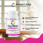 Breeder's Edge Oxy Mate Prenatal Vitamins for Dogs & Cats - Soft Chews with Iron, Folic Acid & Zinc - 60 Count