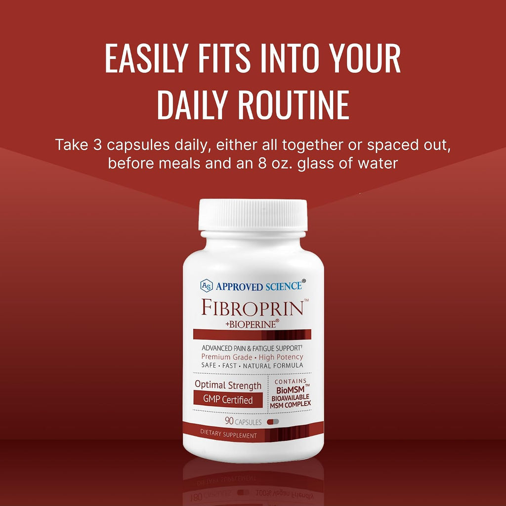 Approved Science Fibroprin - Alivio para Nervios y Músculos - Mejora la Movilidad - 90 Cápsulas
