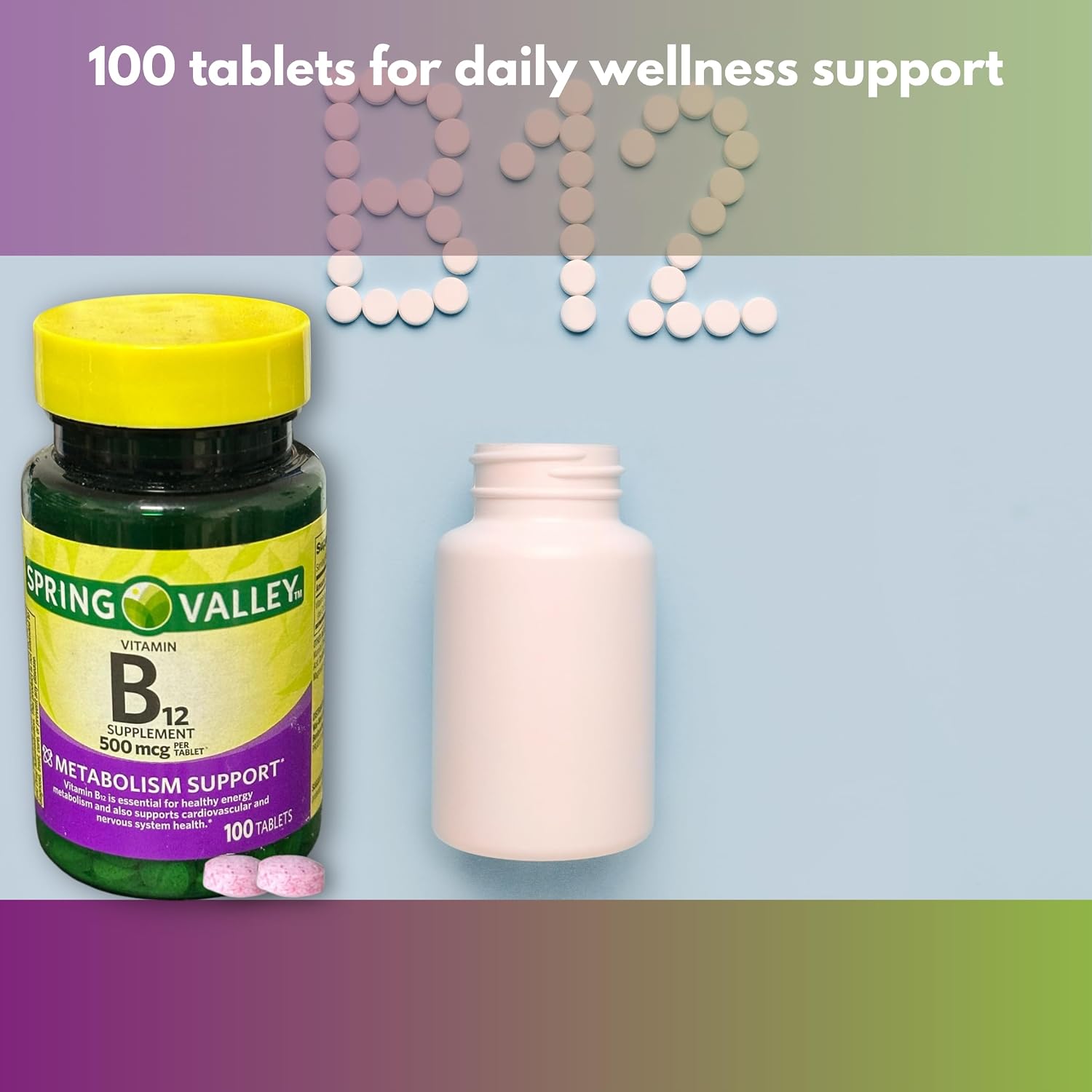Vitamina B12 500 mcg - 100 Comprimidos