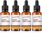 root + spring Tintura Herbal Disuelve Cálculos Renales – Extracto Líquido Concentrado de Shi Lin, 1 oz (Paquete de 4)