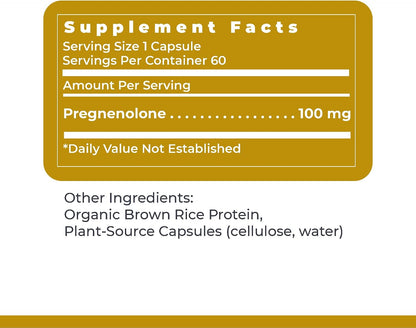 Premier Research Labs Premier Pregnenolone - 100mg Pregnenolone for Hormone Support, Precursor to Progesterone, – Image 6