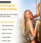 Enprotess NMN Sublingual 500mg - 120 Comprimidos (Suministro para 120 Días)