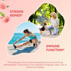 Agumoon Vitamina D3 K2 Gomitas para Adultos - 5000IU D3 + 200mcg K2 (MK-7) con Calcio, Magnesio, Omega-3 - 120 Gomitas