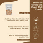 Polvo de Cáscara de Nuez Natural - Exfoliante Casero 227g