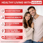 Vitamina B12 con Complejo B 20 mg - Gotas Líquidas Sabor Frambuesa - Vegano, Sublingual - Metilcobalamina - 4 Meses de Suministro