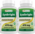 Best Naturals Eyebright 470 mg 180 Cápsulas (Pack de 3)