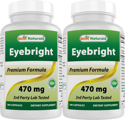 Best Naturals Eyebright 470 mg - 180 Cápsulas (Pack de 2) – Image 1