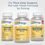 SOLARAY Vitamina C 500 mg, Liberación Gradual en Dos Fases - Antioxidante y Contribuye al Sistema Inmunitario - Vitamina C con Escaramujo y Acerola, Vegano, Sin Gluten, 250 Cápsulas Veganas