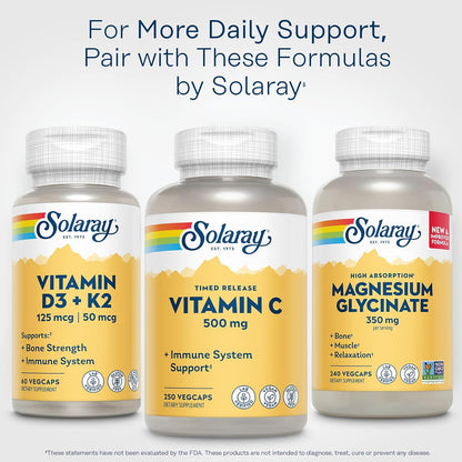 SOLARAY Vitamina C 500 mg, Liberación Gradual en Dos Fases - Antioxidante y Contribuye al Sistema Inmunitario - Vitamina C – Image 6