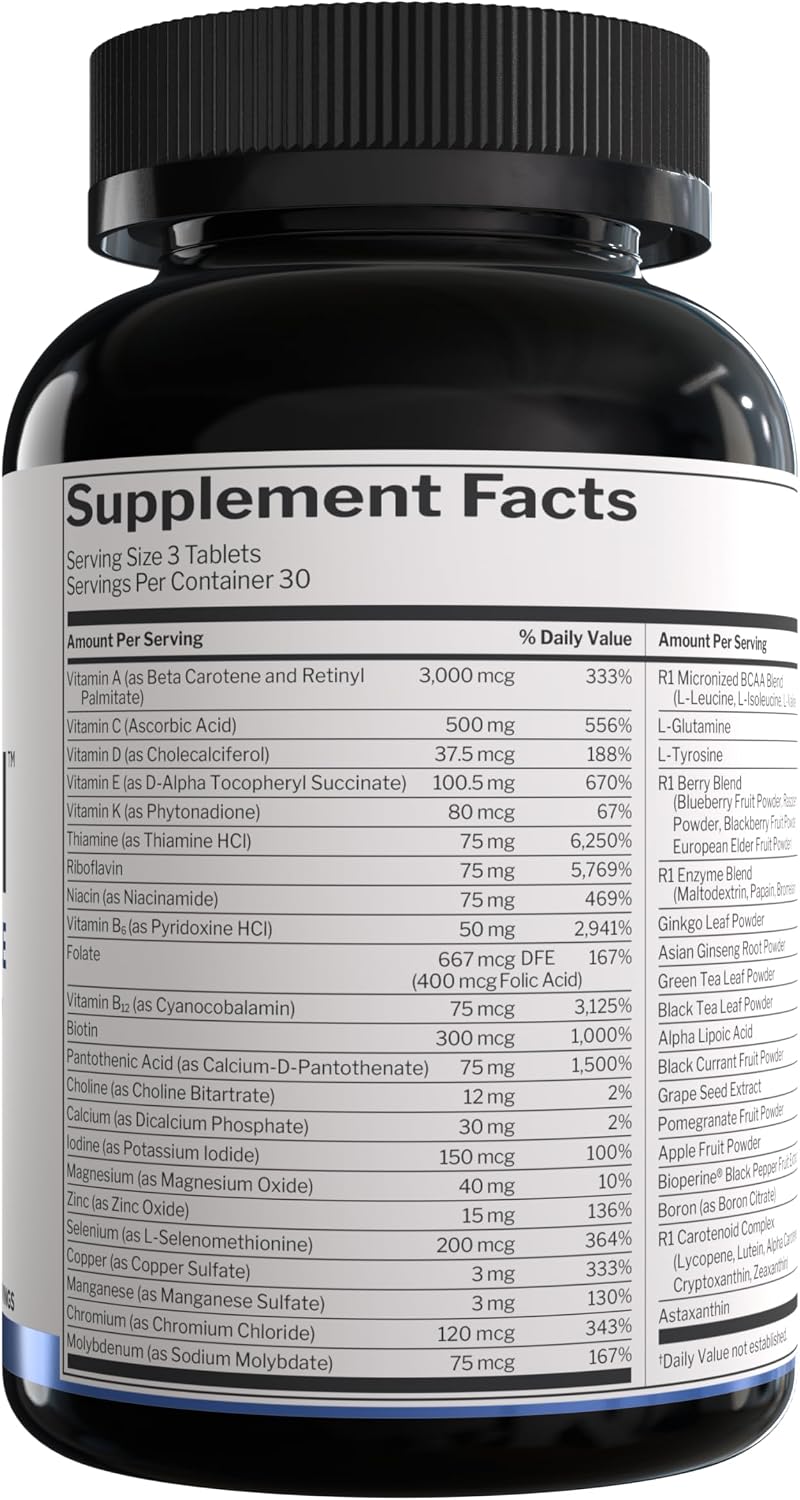 Rule 1 Proteins Men's Daily Multi, 90 Comprimidos, 30 Días