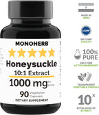 MONOHERB Extracto de Madreselva 1000 mg - 90 Cápsulas Vegetarianas