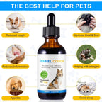 Tratamiento para la Tos en Perros - Gotas para la Tos de las Perreras, 100% Natural, Suplemento para la Tos y Alivio de Alergias, Gotas Herbales para Todas las Razas y Tamaños