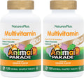 NaturesPlus Animal Parade Gold Multivitamínico Infantil Sabor Naranja - 120 Comprimidos Masticables (Pack de 2)