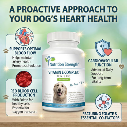 Complejo de Vitamina E para Perros con Zinc, Selenio, Folato y Aceite de Salmón - 120 Comprimidos Masticables – Image 4