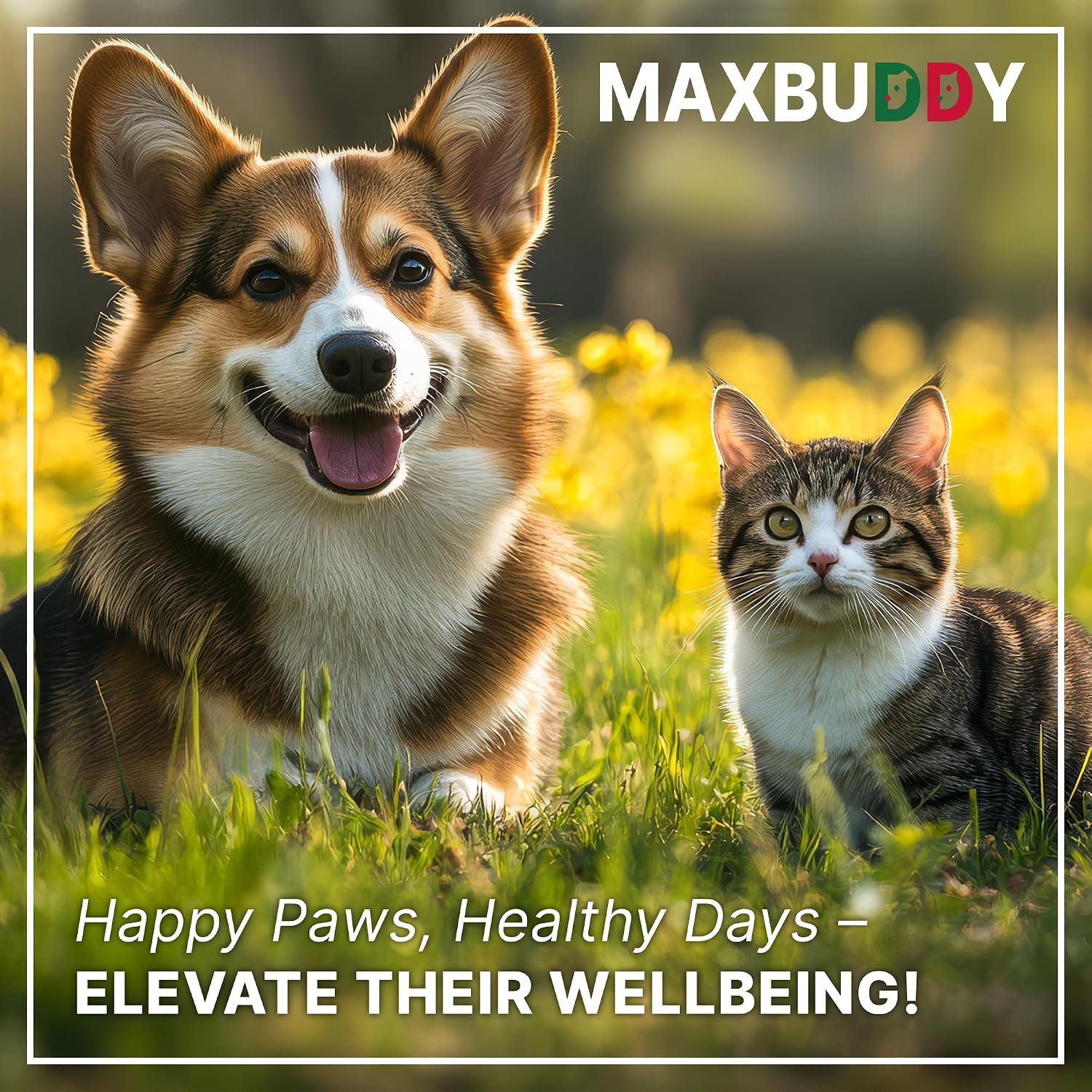 MaxBuddy Defensa Intestinal Natural - Limpiador Herbal para Perros y Gatos