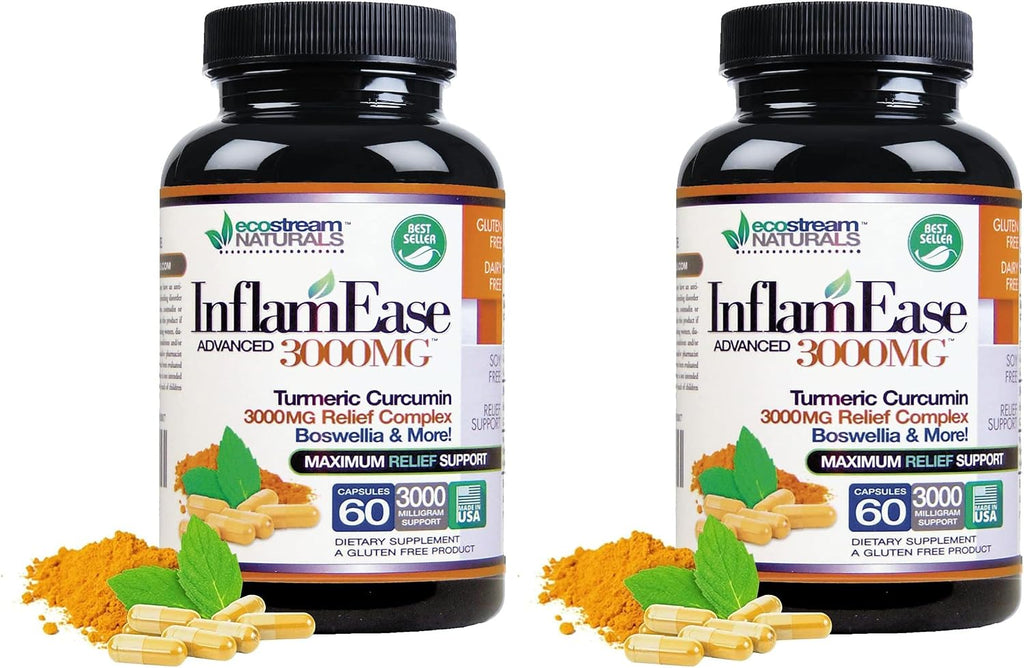 ecoStream Naturals InflamEase Original 3000 mg, 60 Cápsulas
