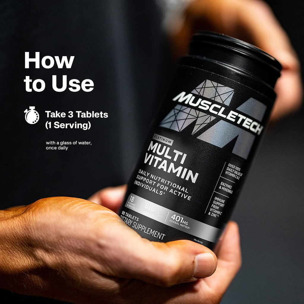 MuscleTech Platinum Multivitamin for Men & Women - 90 Tablets