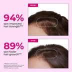 HUM Hair Strong Daily Hair Growth Gummies con Biotina, Zinc, Vitamina B12, 60 Gominolas