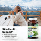 BIO KRAUTER® Cápsulas de Menta Verde - 1000 mg - Vegano - 100 Cápsulas (50 Días)