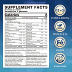LILICARE Multivitamínico sin azúcar para mayores de 50 años con glucosamina, condroitina y MSM - 60 gominolas