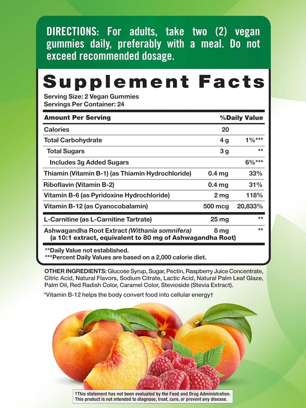 Nature's Truth Complejo de Vitamina B en Gominolas - 48 Unidades, Vegano, Sin Gluten