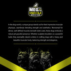 Mega Muscle para Perros - Comprimibles Multivitamínicos con Alto Contenido de Proteínas - Sabor a Pollo, 60 unidades